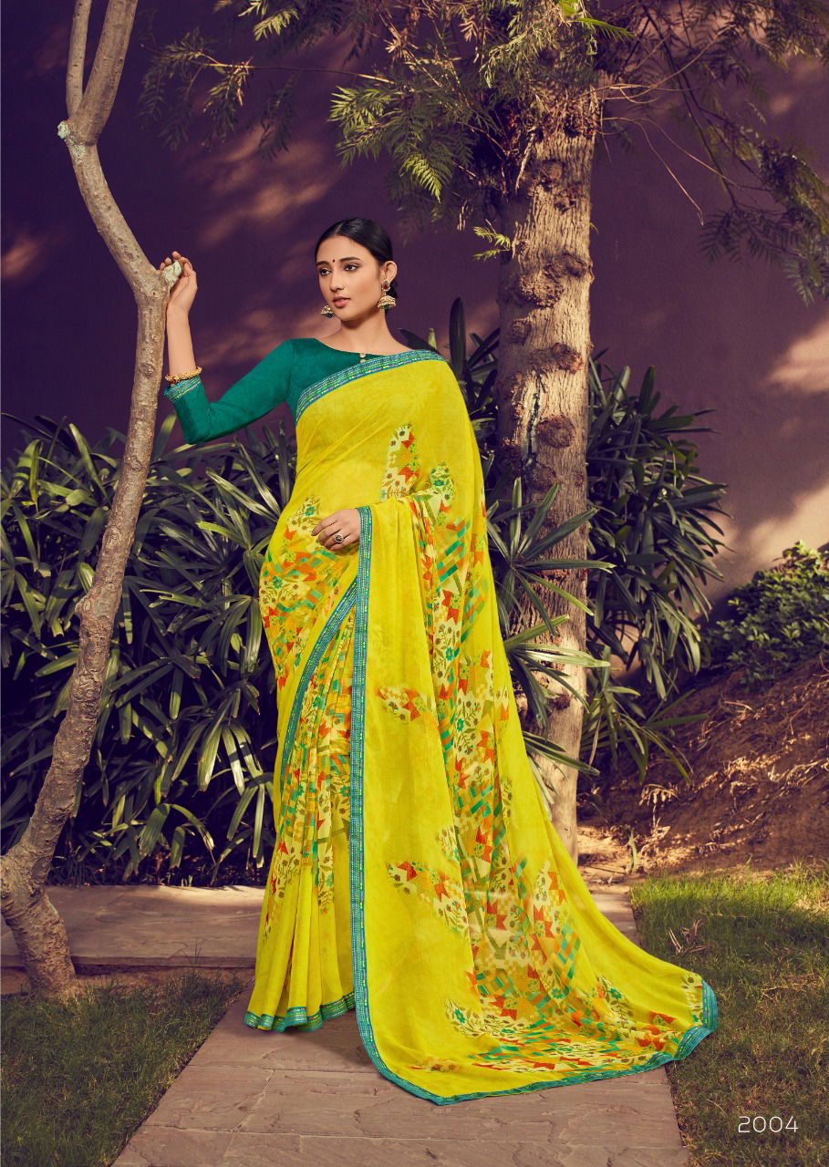 Kashvi Zubaida 2  Latest Fancy Designer Georgette Printed Saree Collection